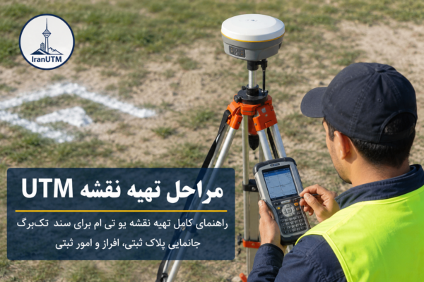 مراحل تهیه نقشه UTM توسط کارشناس رسمی دادگستری با تجهیزات تخصصی نقشهبرداری