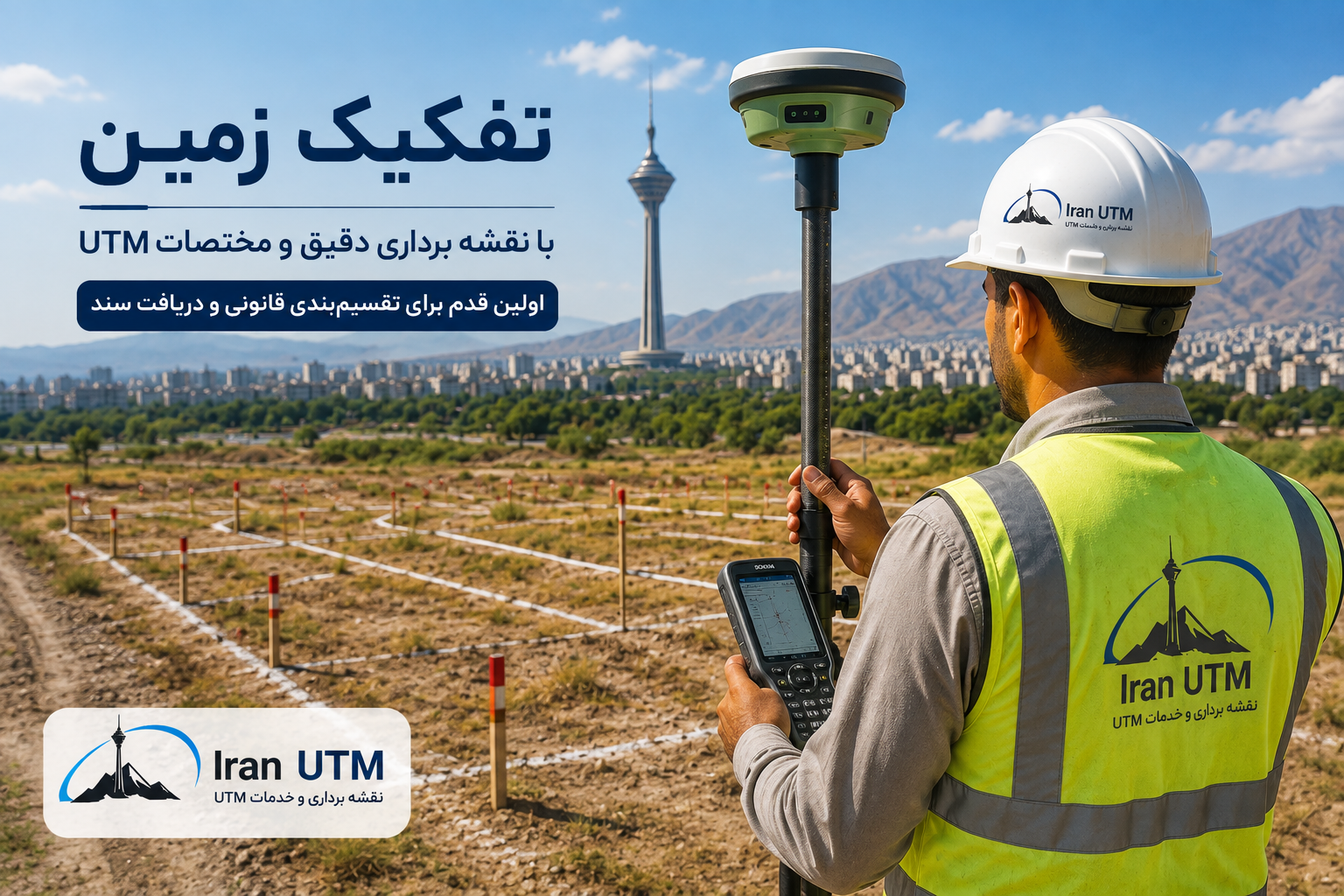 تفکیک زمین با نقشهبرداری UTM تفکیک زمین با نقشهبرداری دقیق UTM