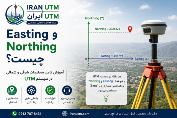 آموزش Easting و Northing در سیستم UTM