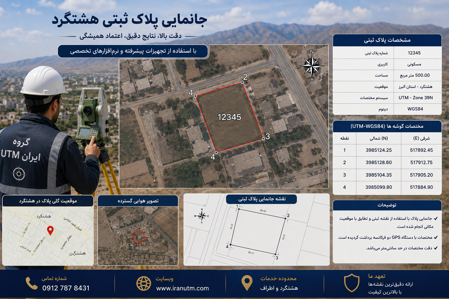 فرآیند بررسی و تعیین موقعیت پلاک ثبتی