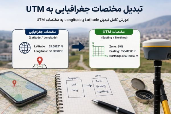 تبدیل مختصات جغرافیایی Latitude و Longitude به سیستم UTM