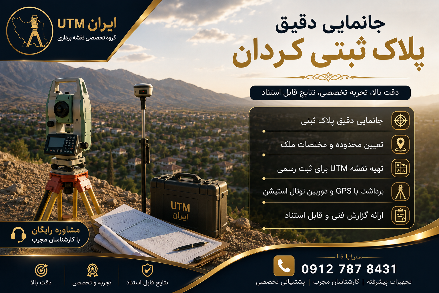 جانمایی پلاک ثبتی کردان | خدمات تخصصی ایران UTM جانمایی پلاک ثبتی کردان و بررسی موقعیت دقیق ملک