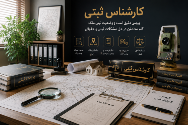 کارشناس ثبتی و بررسی اسناد و وضعیت ثبتی ملک | ایران UTM