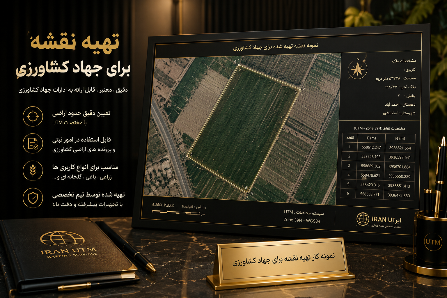 نمونه نقشه جهاد کشاورزی