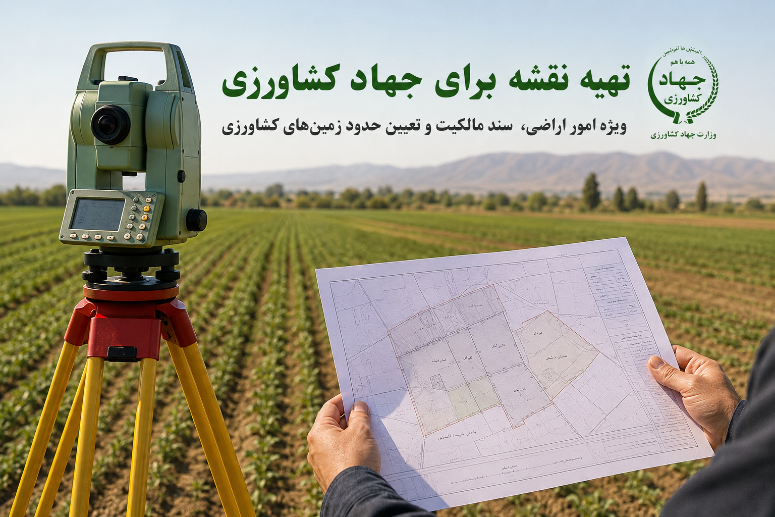 تهیه نقشه برای جهاد کشاورزی