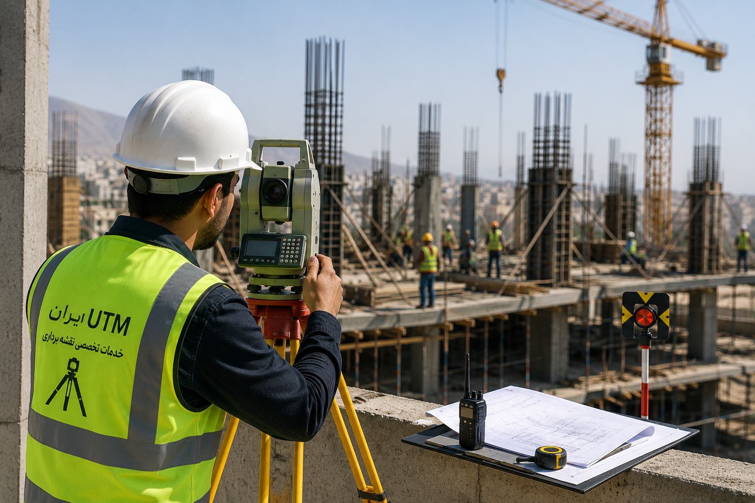 توتال استیشن در عملیات کارگاهی